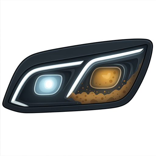 Грязь в фарах